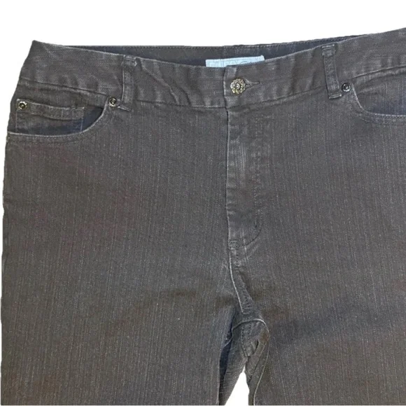 Chicos Platinum Jeans Womens 2.5S 14 L Black
Mid Rise Alannah Cropped 34x24.5 - Picture 6 of 8